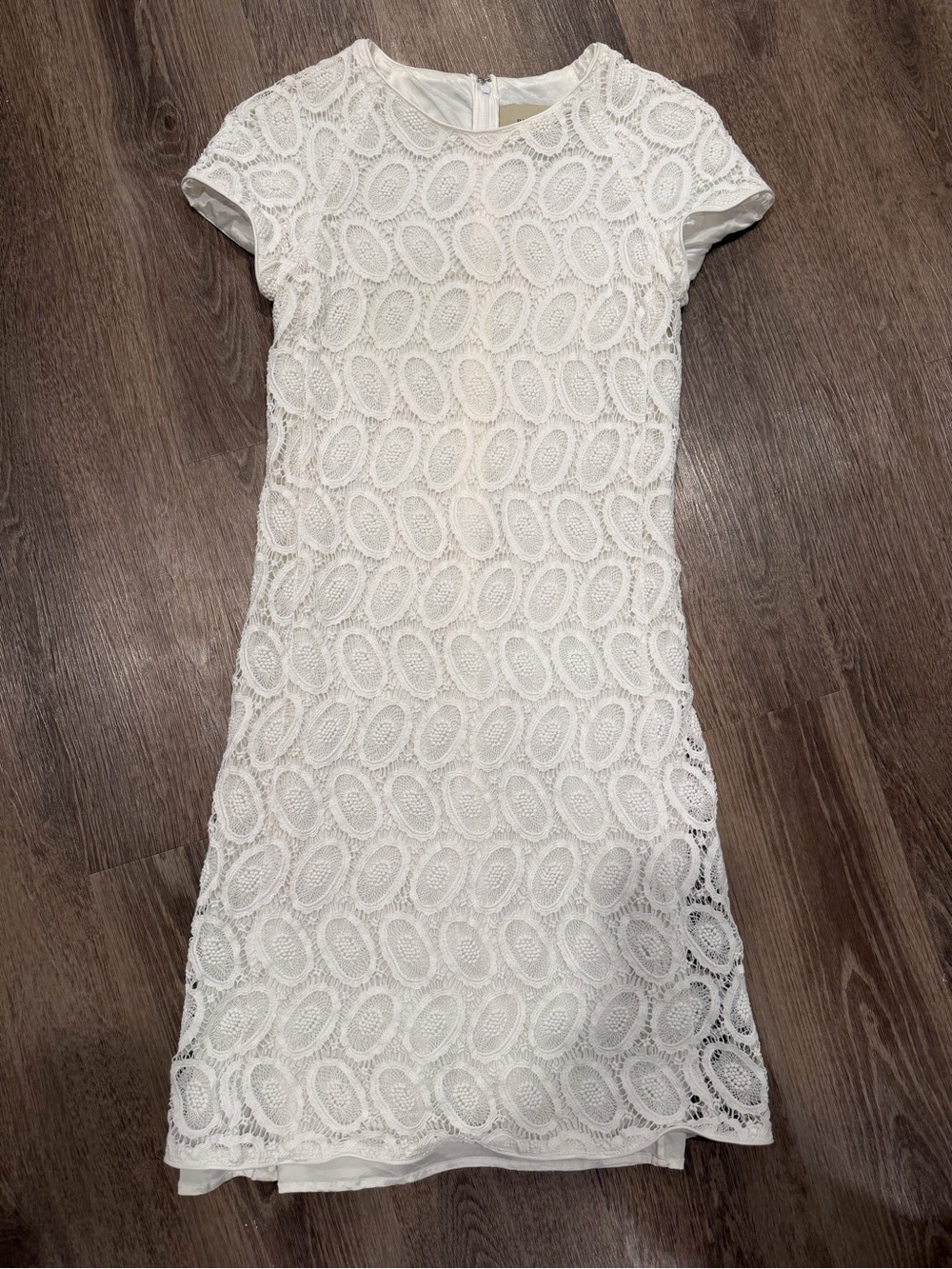 VTG Burberry London Eyelet Crochet Lace Midi Shift Dress Bridal Bride
